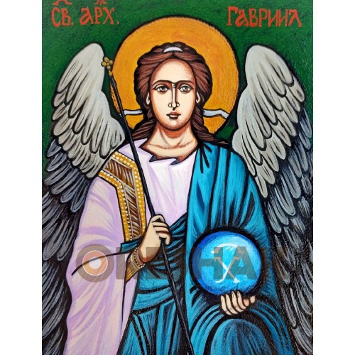  РЪЧНО РИСУВАНА ИКОНА СВЕТИ АРХАНГЕЛ ГАВРИИЛ