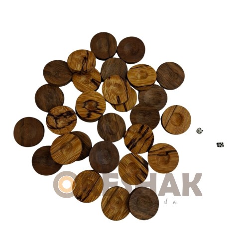 СПЕЦИАЛНИ ДЪРВЕНИ ПУЛОВЕ ОТ ЕКЗОТИЧНО ДЪРВО 35 ММ И 2 ЗАРЧЕТА ОТ КОСТ В КEСИЙКА